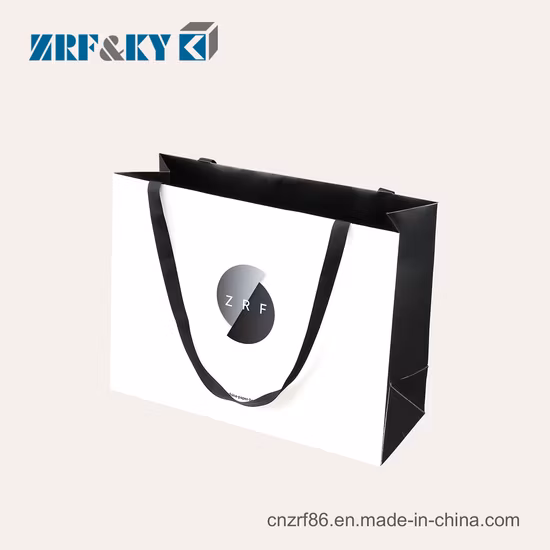 Mesdames transporteur recyclé blanc/marron/noir/vert/Art/Kraft/sac en papier enduit sac à provisions pour vêtements/vêtements/cadeau